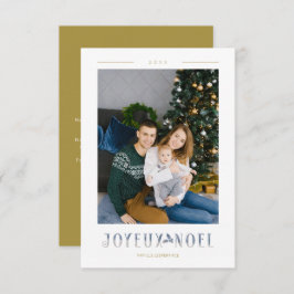 Francés Joyeux Noël Caligrafía Moderna Personaliza