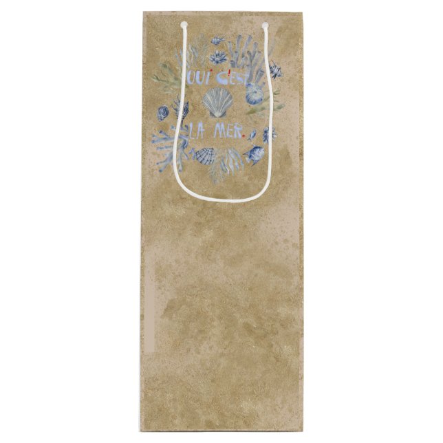 Francés La Mer concha regalo de coral Bolsa de Vin (Anverso)