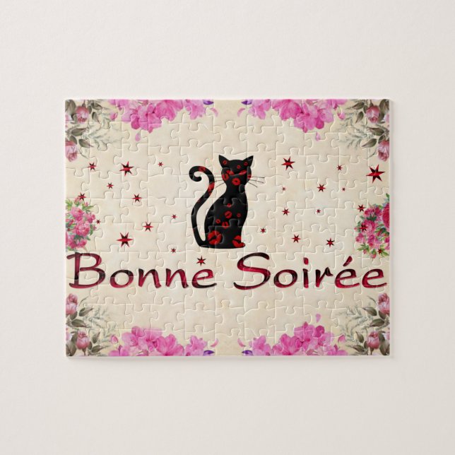 Francés: Rompecabezas de Bonne Soiree (Horizontal)