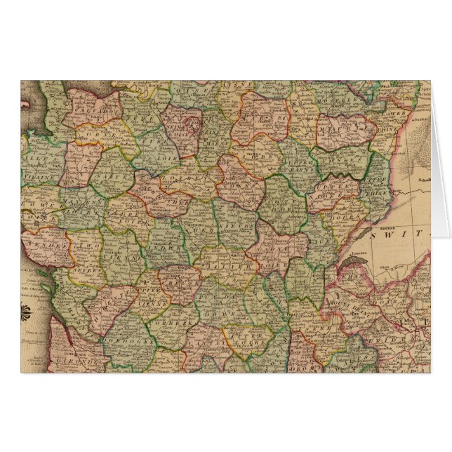 Francia, departamentos (Anverso (Horizontal))