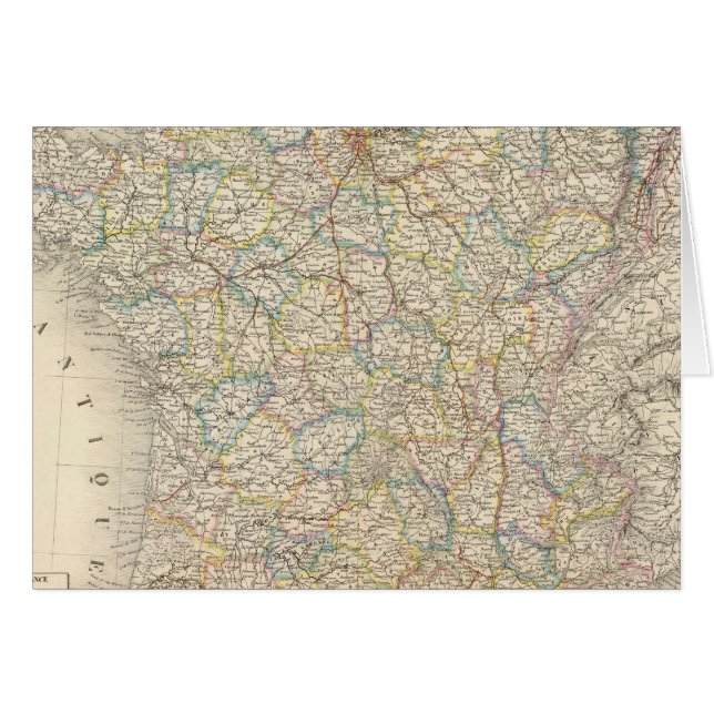 Francia física, política (Anverso (Horizontal))