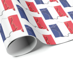 FRANCIA  Francés  Papel de envolver de la bandera