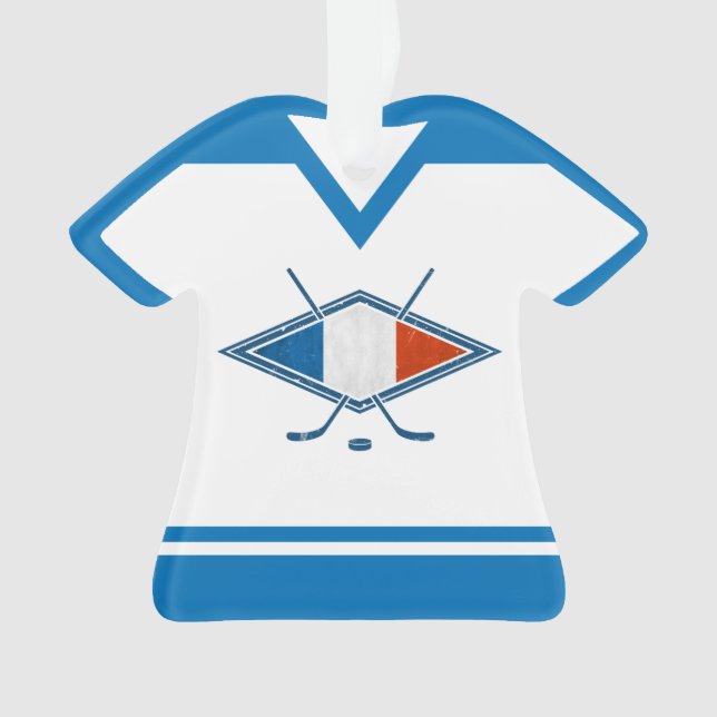 Francia Jersey Con Nombre Y Número Ornamento De Lo (Anverso)