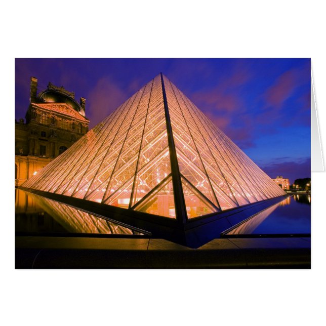 Francia, París. El museo del Louvre en el crepúscu (Anverso (Horizontal))