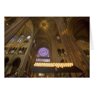Francia, París. Interior de la Catedral de Notre D