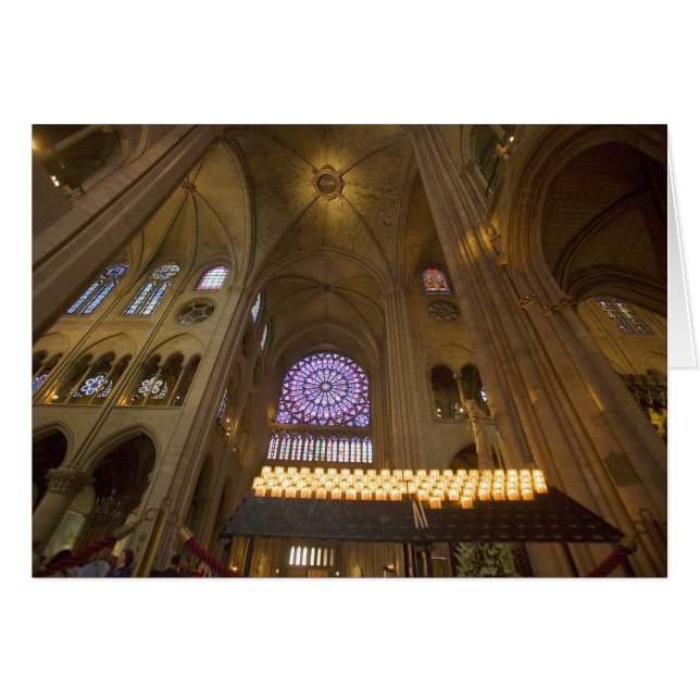 Francia, París. Interior de la Catedral de Notre D (Anverso (Horizontal))