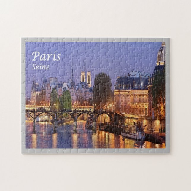 Francia - París - La Seine de París - Rompecabezas (Horizontal)