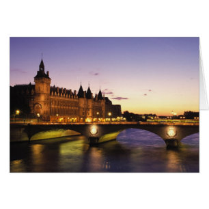 Francia, París, río Sena y Conciergerie en