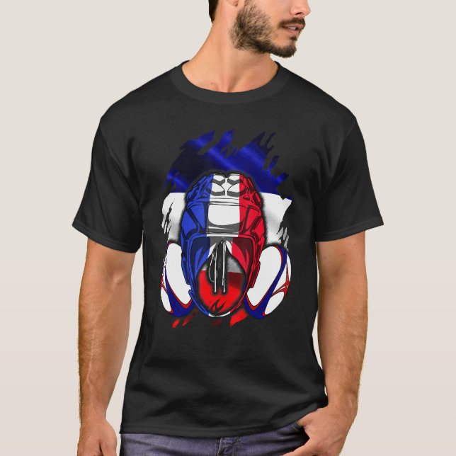 Francia Rugby Jersey Francia Bandera Rugby France  (Anverso)