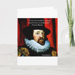 Francis Bacon & Tarjeta de Cumpleaños con Cita Fam
