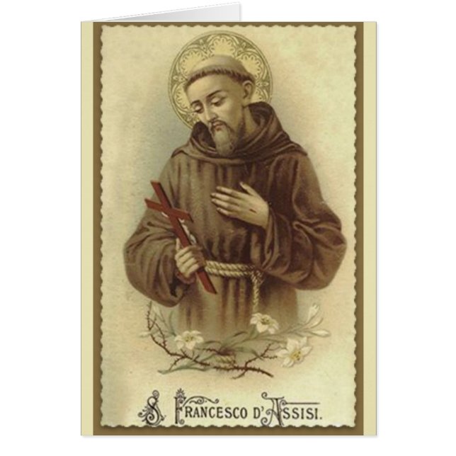 Francisco de Asís patrono de los animales (Frente)