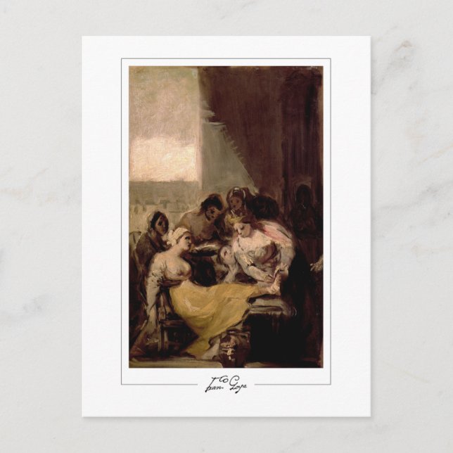 Francisco Goya #515 - postal Bella Artes (Anverso)