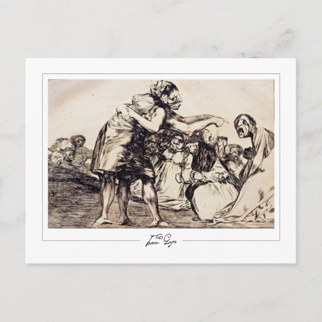 Francisco Goya #517 - postal Bella Artes (Anverso)