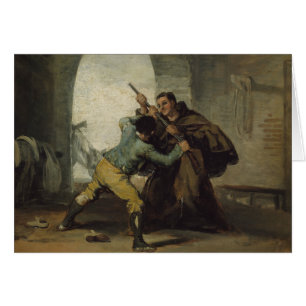 Francisco Goya - Friar Pedro lucha contra la pisto