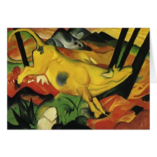 Francisco Marc la vaca amarilla (Anverso (Horizontal))