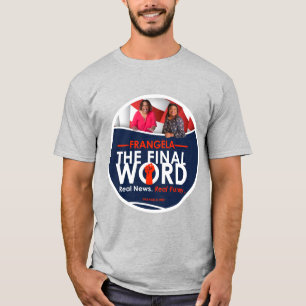 Frangela - El logo final de la camiseta redonda
