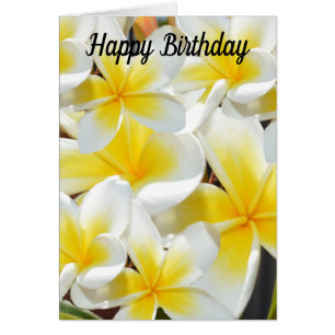 Frangipani Bouquet, tarjeta de cumpleaños