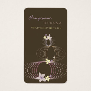 Frangipani Flores de Plumeria Moradas Ikebana Mini