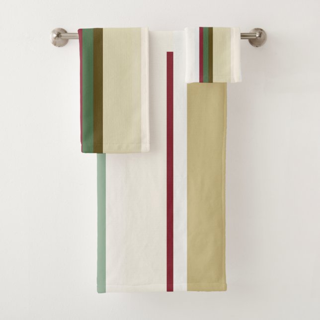 franjas abstractas verdes y rojas (In situ)