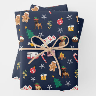 Frank y Navidades de Baxter envueltos de papel - A