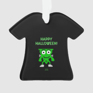 Franken-Cheese Halloween Saludos Al Ornamento De C