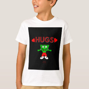 FrankenCheese abraza a los niños con camiseta bási