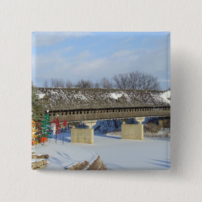 Frankenmuth Michigan cubrió el botón del puente de (Anverso)