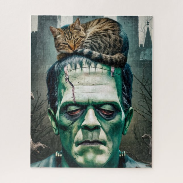 Frankenstein Catnap Jigsaw Puzzle (Vertical)