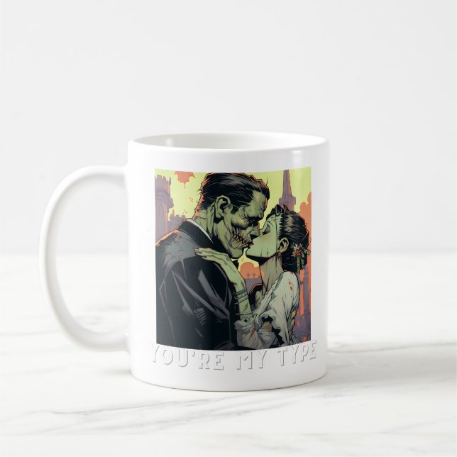 Frankenstein y la taza de regalos de boda de la no (Izquierda)