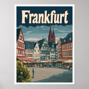 Frankfurt Alemania Ilustracion de Viajes de Arte V