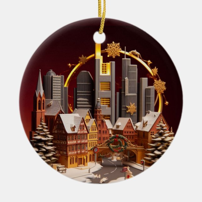 Frankfurt Wonderland: Ornamento de Navidad 3D (Frente)