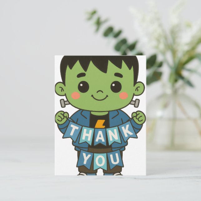 Frankie Boo Crew Tarjeta "Gracias" (Anverso de pie)