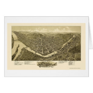 Franklin, mapa panorámico del PA - 1901
