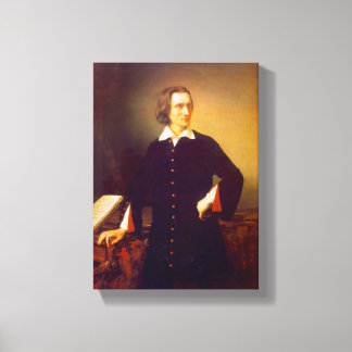 Franz Liszt por M. Barabas Impresión de lienzo env