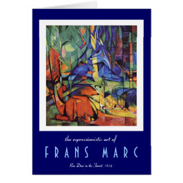 Franz Marc - ciervo de huevas en el expresionista