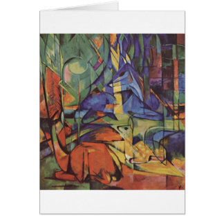 Franz Marc - ciervo en cervatillo de la luna