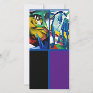 Franz Marc, el caballo azul, tarjeta de marcadores