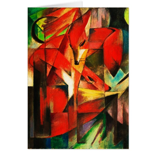 Franz Marc The Foxes Pintura de Arte Moderno de Fo (Frente)