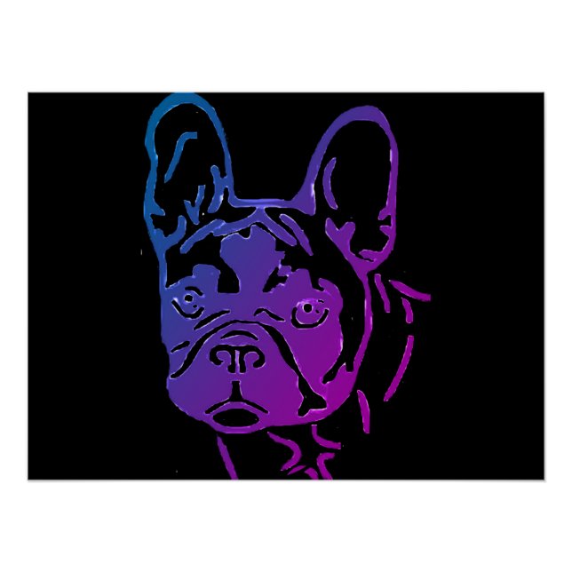 Französische Bulldogge Fotodruck Poster (Anverso)
