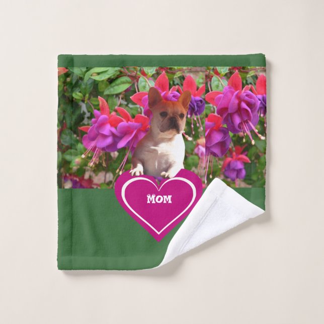 Französische Bulldogge Herz French Bulldog Mutter (Toallita)