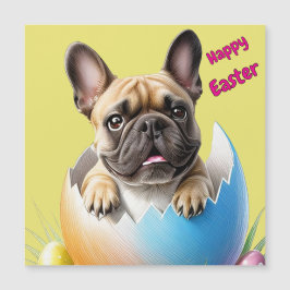 Französische Bulldogge im Ei Frohe Ostern