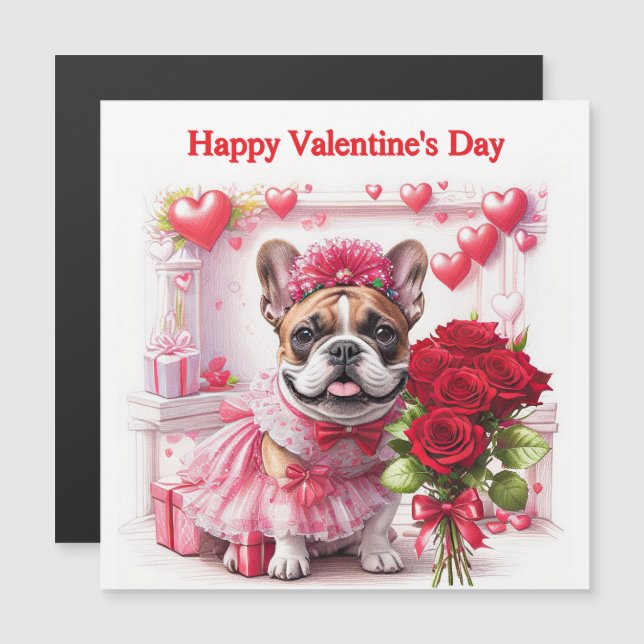 Französische Bulldogge Rosen French Bulldog (Anverso/Reverso)