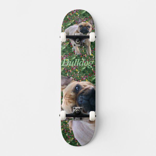 Französische Bulldoggen Skateboard (Anverso)