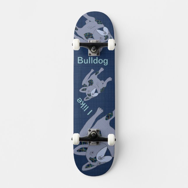 Französische Bulldoggen Skateboard (Anverso)