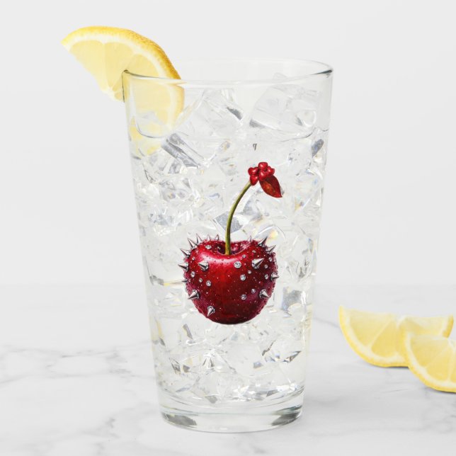 Frasco de acero inoxidable estilo Cherry Rock (Anverso (hielo))