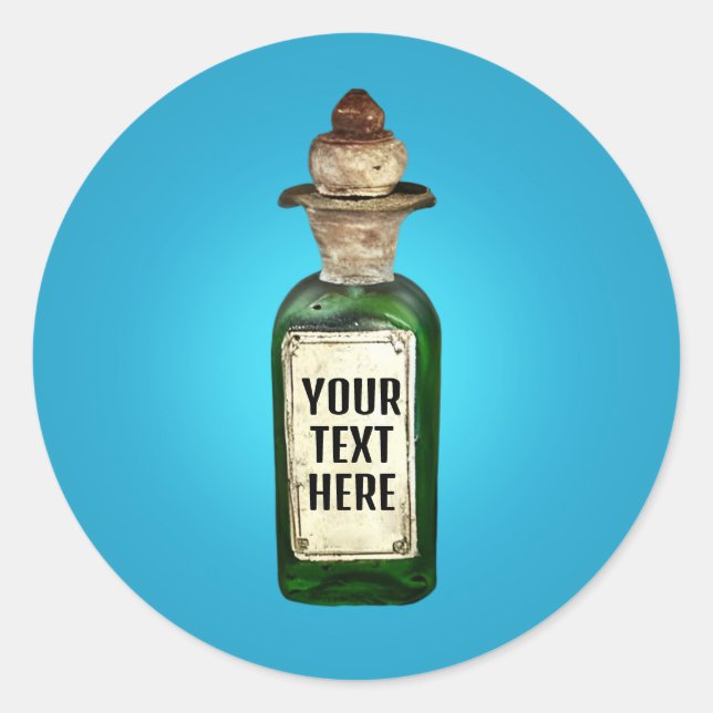 Frasco de época con etiqueta (Anverso)