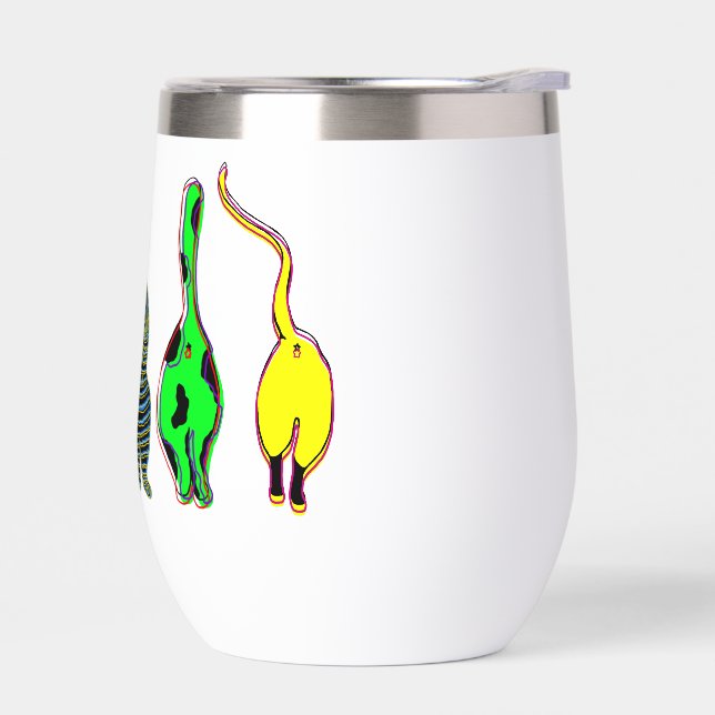 Frascos de gato coloridos (Izquierdo)