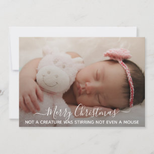 Frase de Navidad para foto de bebé durmiendo