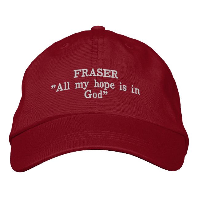 Fraser Clan Motto Embroidered Gorra (Anverso)