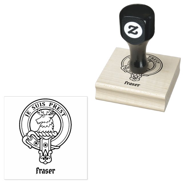 Fraser de clan del sello de caucho del Escudo de L (Sellado)